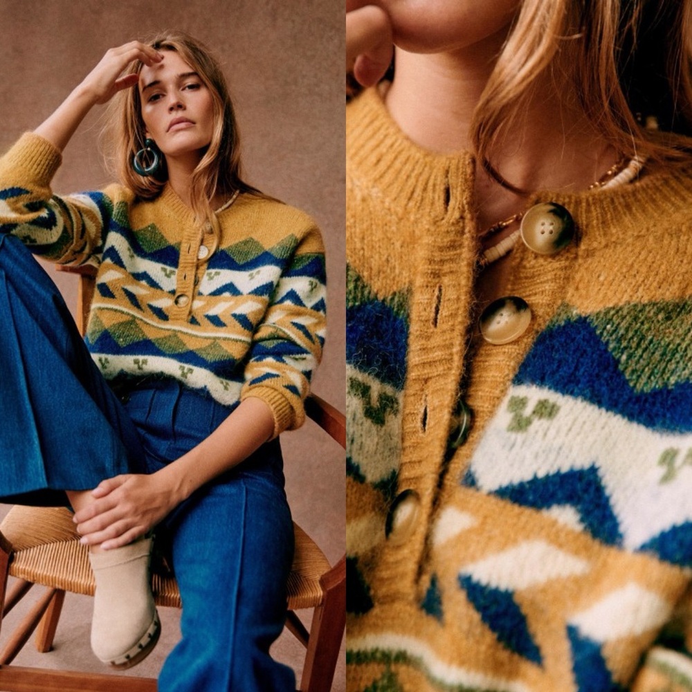 Sezane | NWOT Georges Jumper Multicolor Small